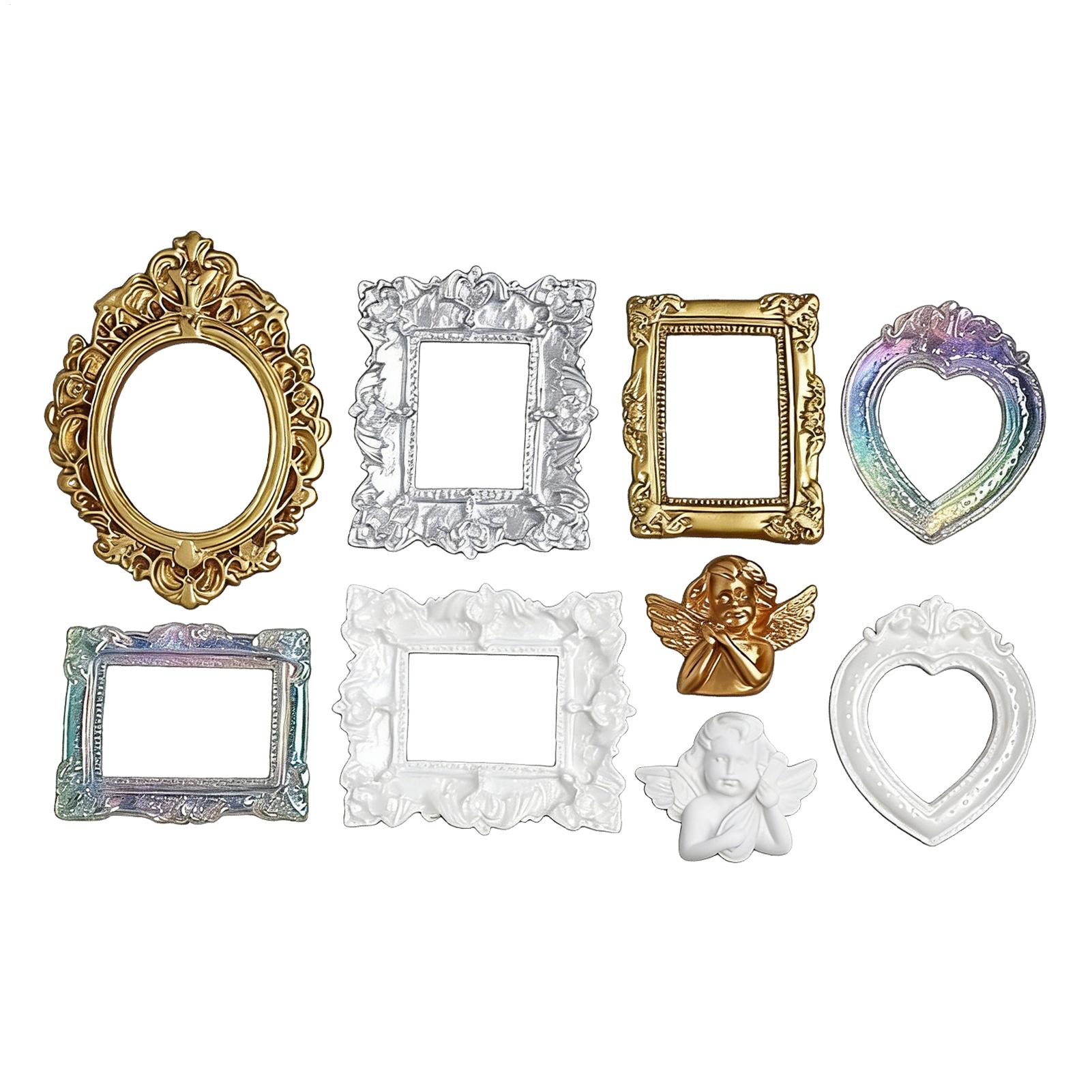 Resin Art Frame - 9 Buah Aksesori Dekorasi Bingkai Foto