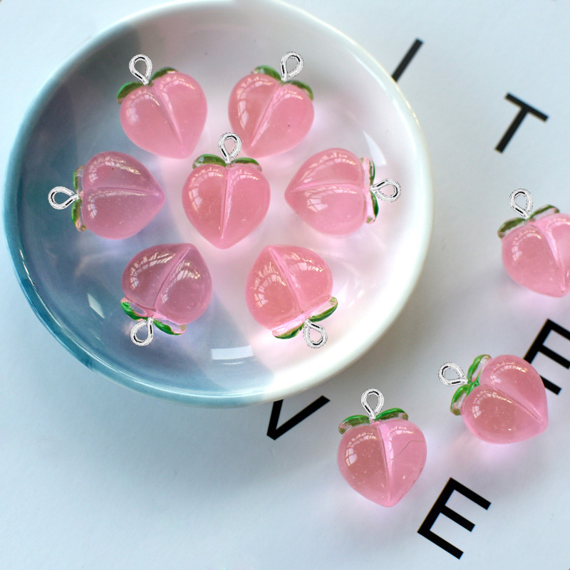 Resin Art Engagement - 10 Buah Liontin Resin Datar Transparan