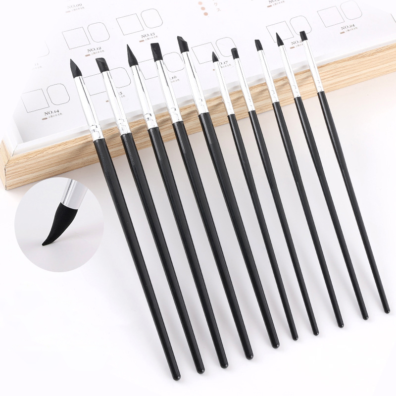 Resin Art Pen - 5Pcs Pena Kuas Silikon Gigi Alat