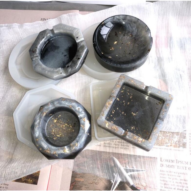Resin Art Tray - Cetakan Asbak Silikon Cetakan Baki Asbak
