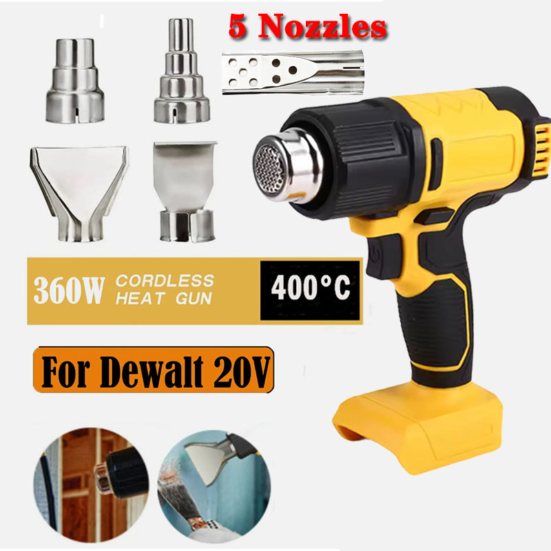 Resin Art Heat Gun - Pistol Panas Tanpa Kabel untuk Baterai