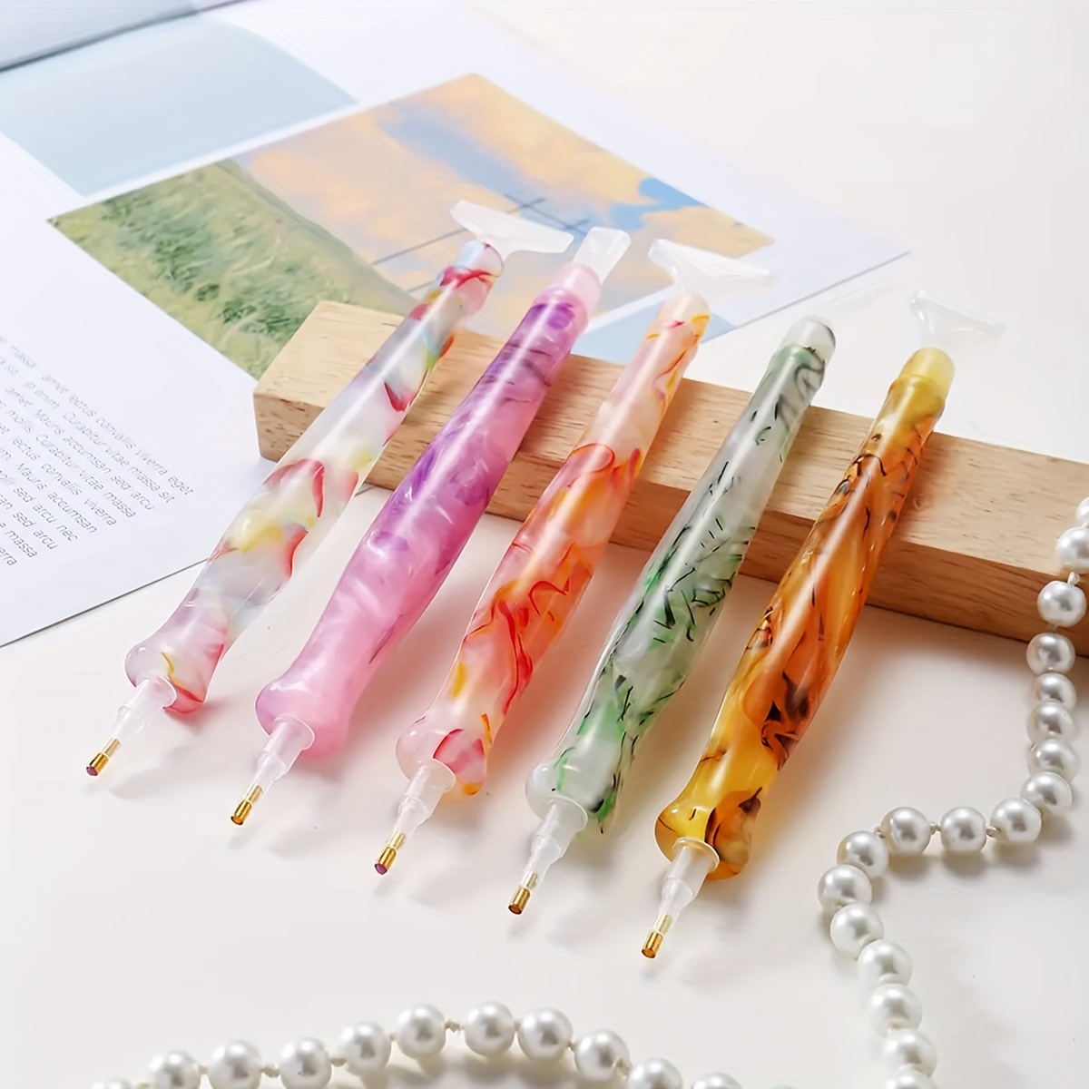 Resin Art Pen - 1 buah pena lukis berlian retro
