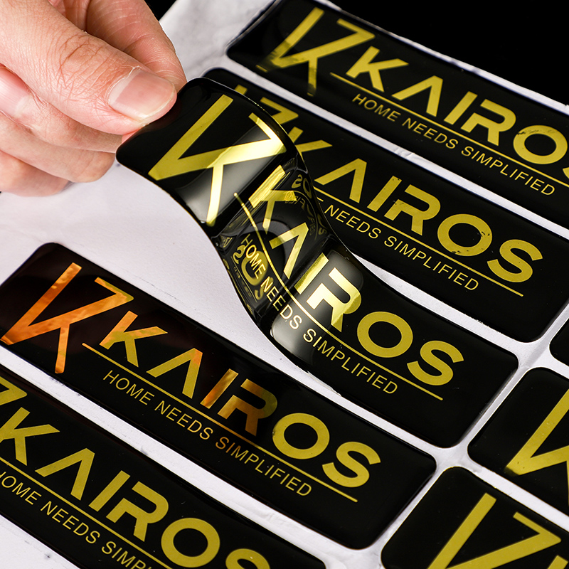 Resin Art Logo - Stiker Resin Epoksi Kubah Kustom 3D