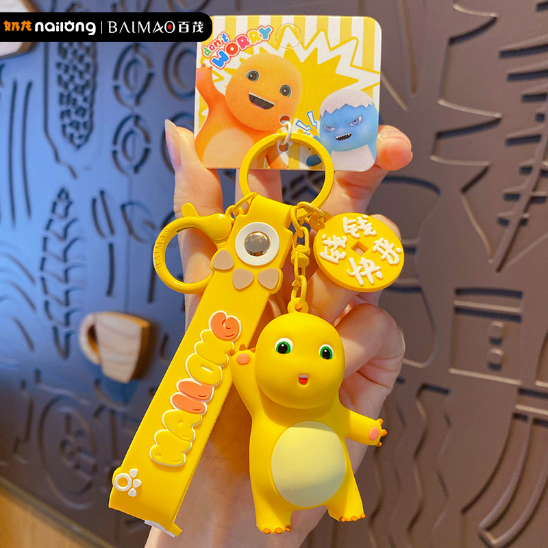 Resin Art Hanging - Gantungan Kunci Kartun Nailong Naga Susu