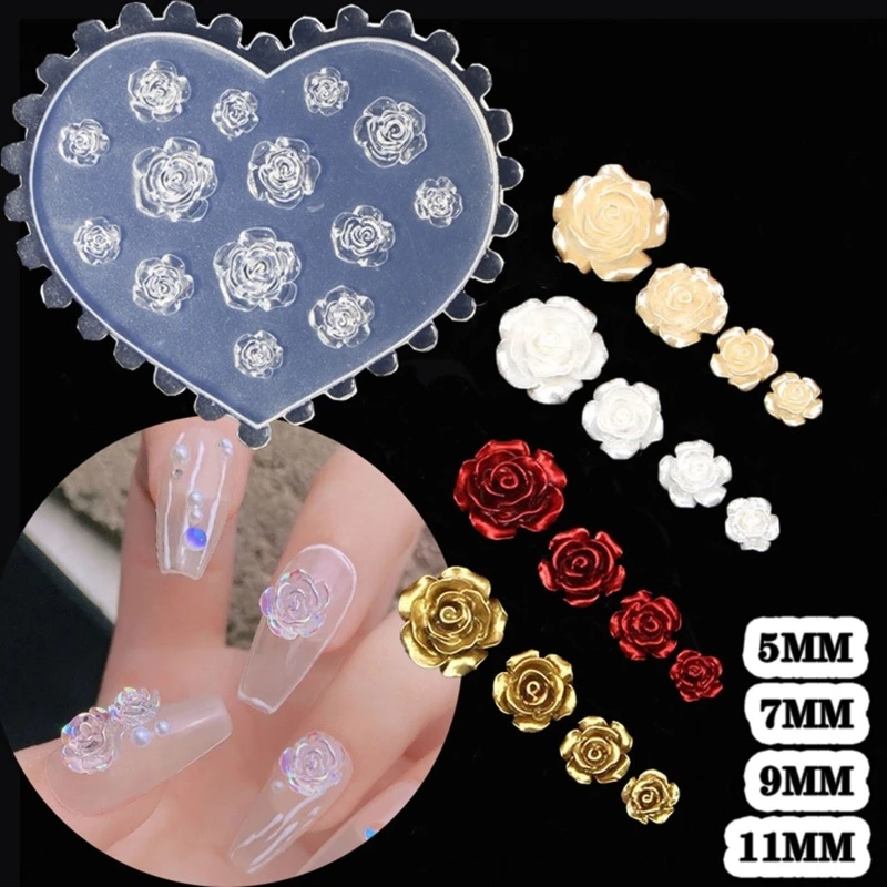 Resin Art With Rose - Dekorasi Seni Kuku Bunga Mawar 3D