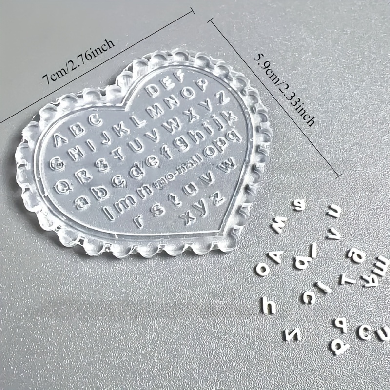 Resin Art Alphabet - 1 Buah Cetakan Huruf Seni Kuku