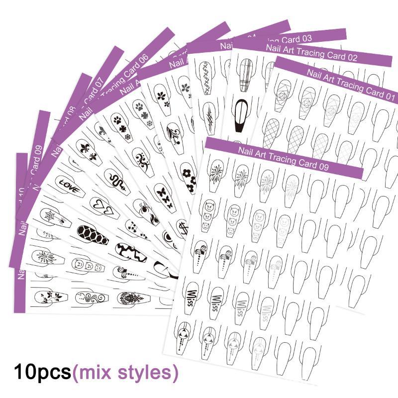 Resin Art Guide Free - 10 Buah Kertas Latihan Garis Seni