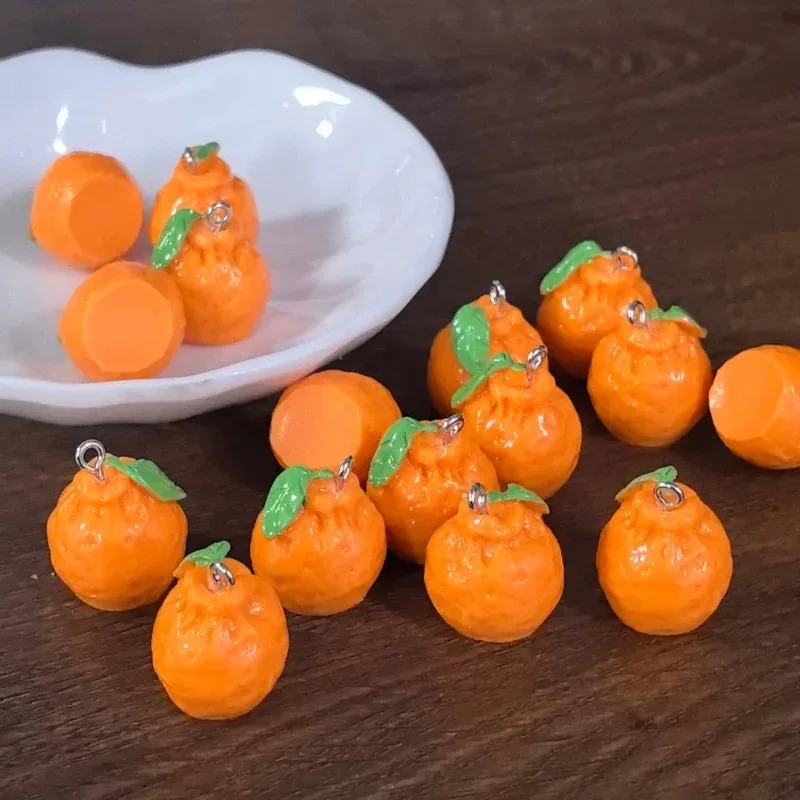 Resin Art Pendant - 10 Buah Simulasi 3D Dekopon Ornamen