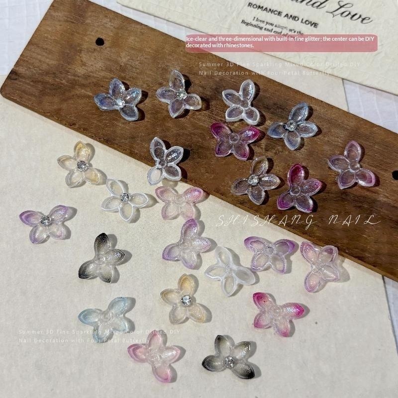 Resin Art Using Flowers - 30Pcs Hiasan Kuku Kupu-Kupu Bunga Resin