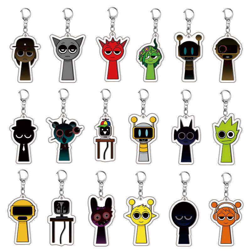 Resin Art Hanging - Gantungan Kunci Incredibox Sprunky Beats Rhythm