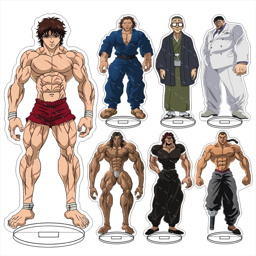 Resin Art Hanging - Grappler Baki Baki Hanma Figur Akrilik