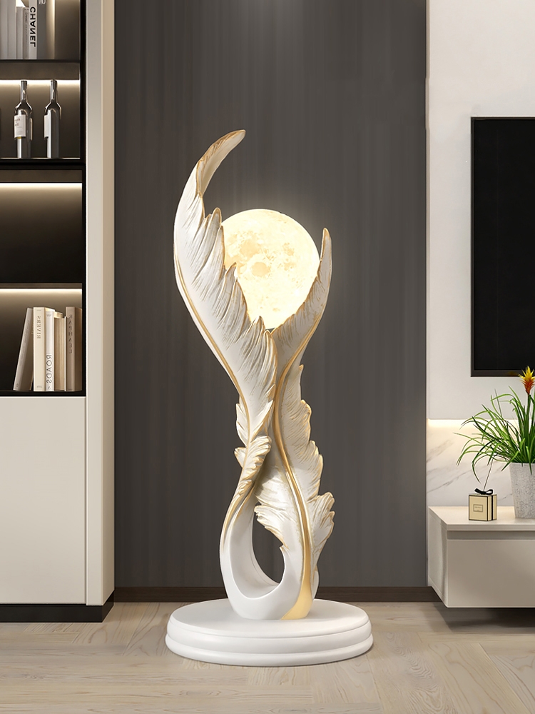 Resin Art Floor - Dekorasi Rumah Patung Resin Bulu Bercahaya