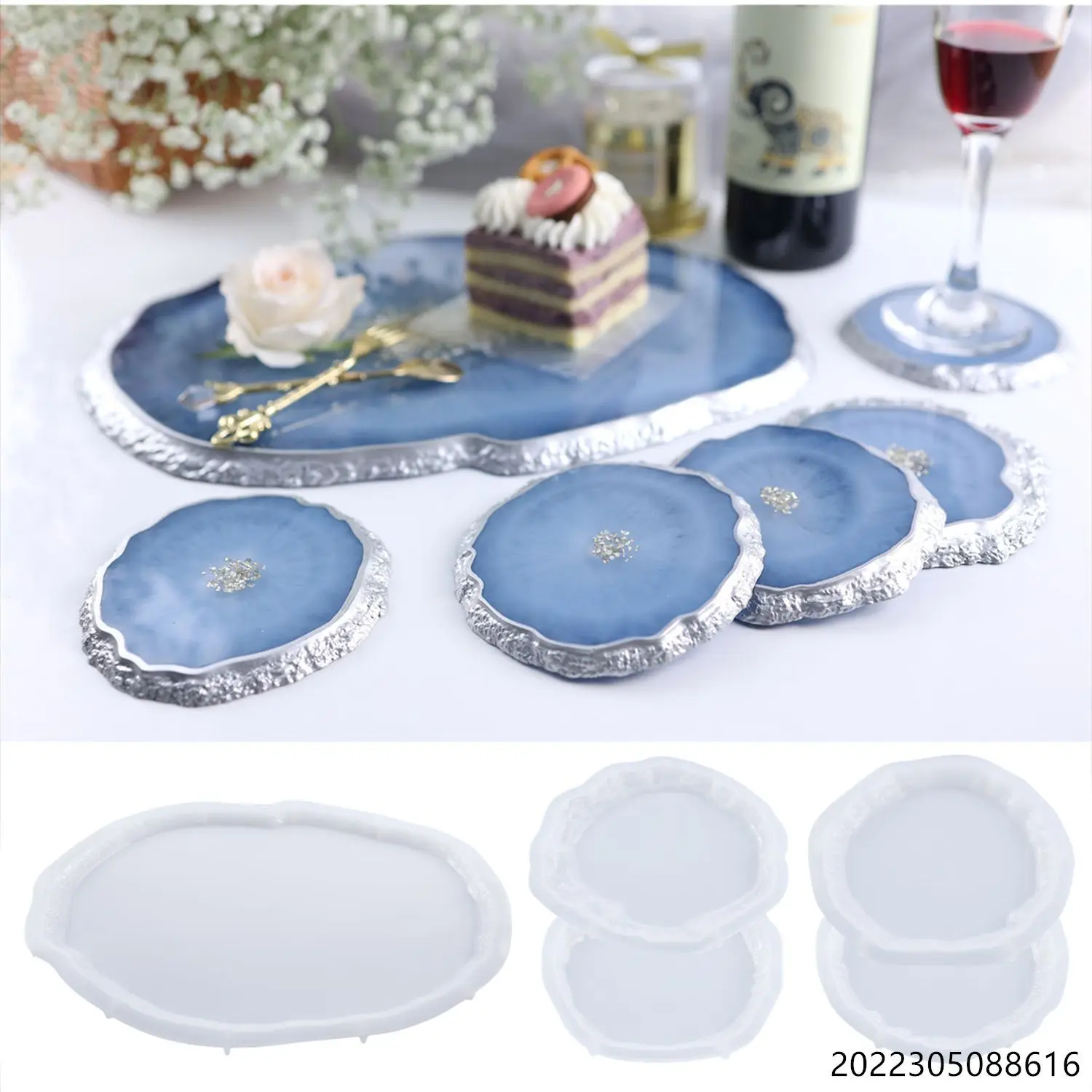 Resin Art Tray - DIY Kristal Epoksi Resin Cetakan Baki