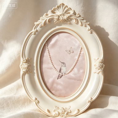 Resin Art Frame - Bingkai Foto Dinding Vintage Prancis, Lukisan