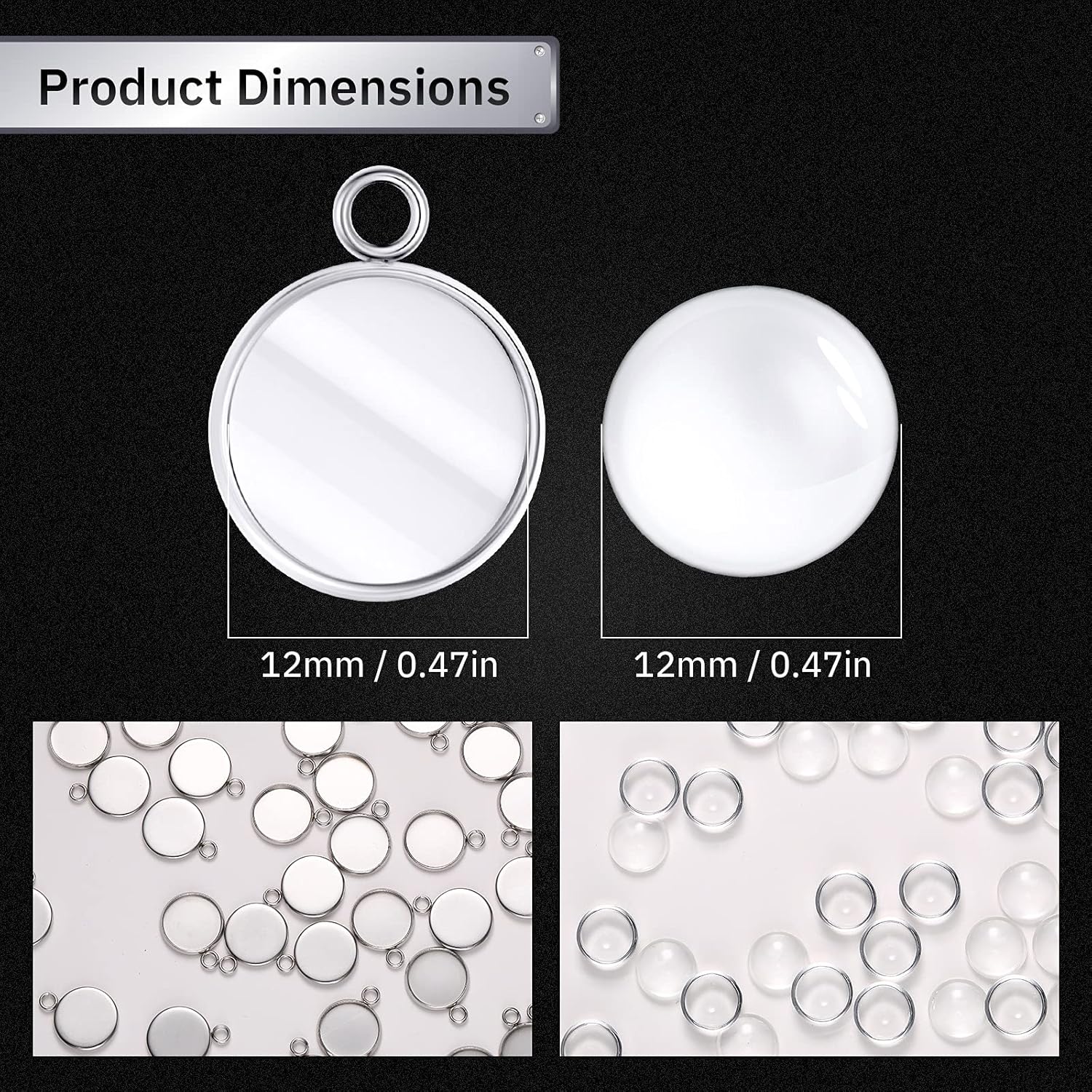 20 Buah Baki Liontin Bulat dar - Resin Art Pendant ulasan dan harga
