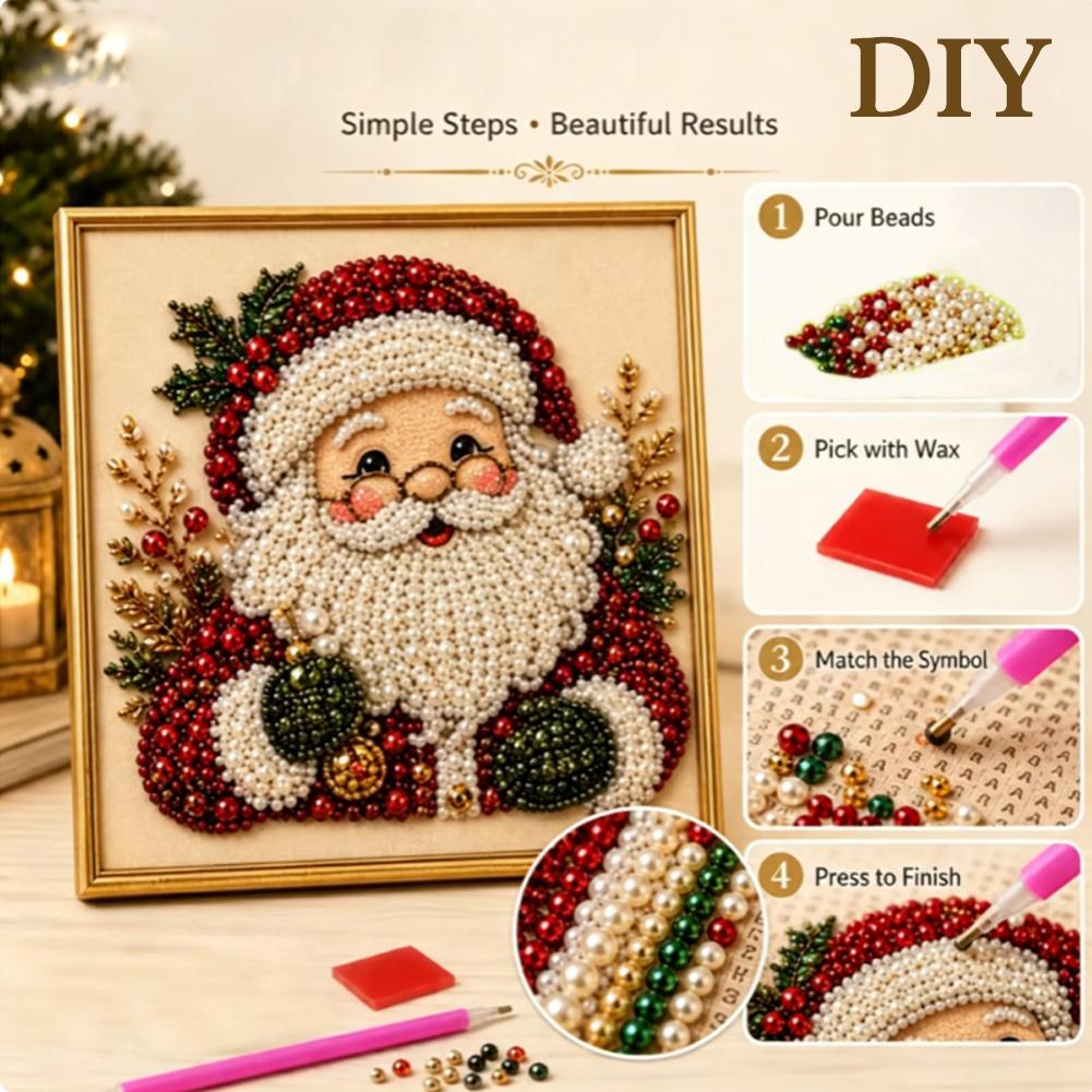 Kit Seni Mutiara Santa Claus N - Resin Art Frame ulasan dan harga