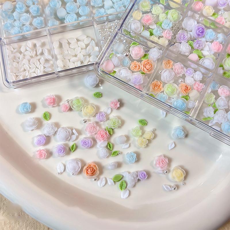 Kit Dekorasi Seni Kuku 3D 6 12 - Resin Art Using Flowers ulasan dan harga