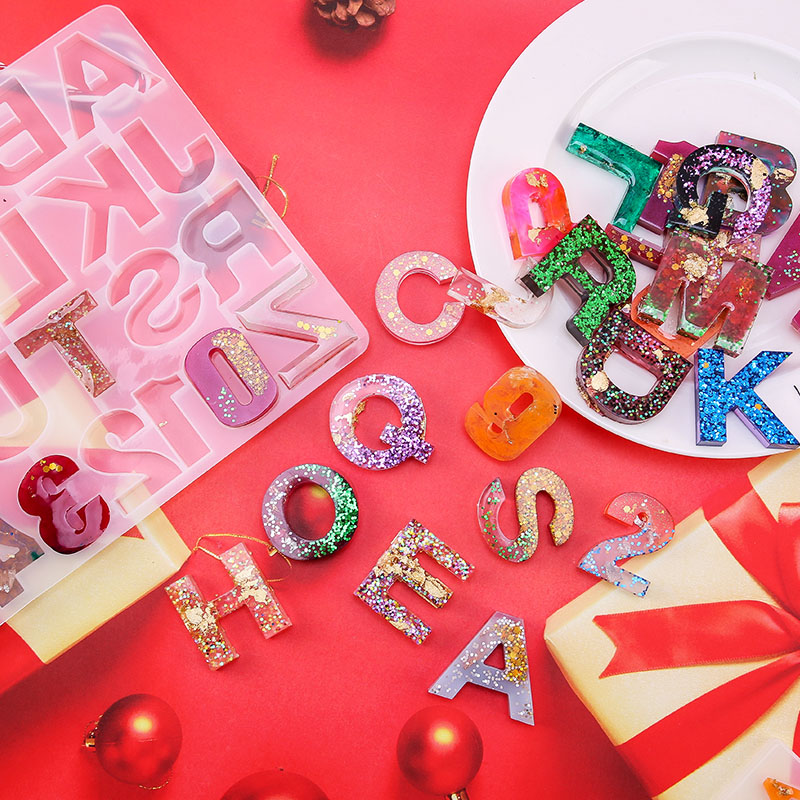 Alfabet Epoksi Resin Cetakan K - Resin Art Alphabet ulasan dan harga