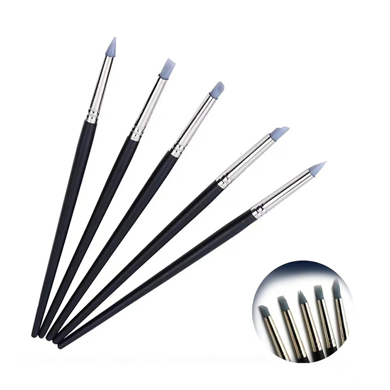 5Pcs Pena Kuas Silikon Gigi Al - Resin Art Pen ulasan dan harga