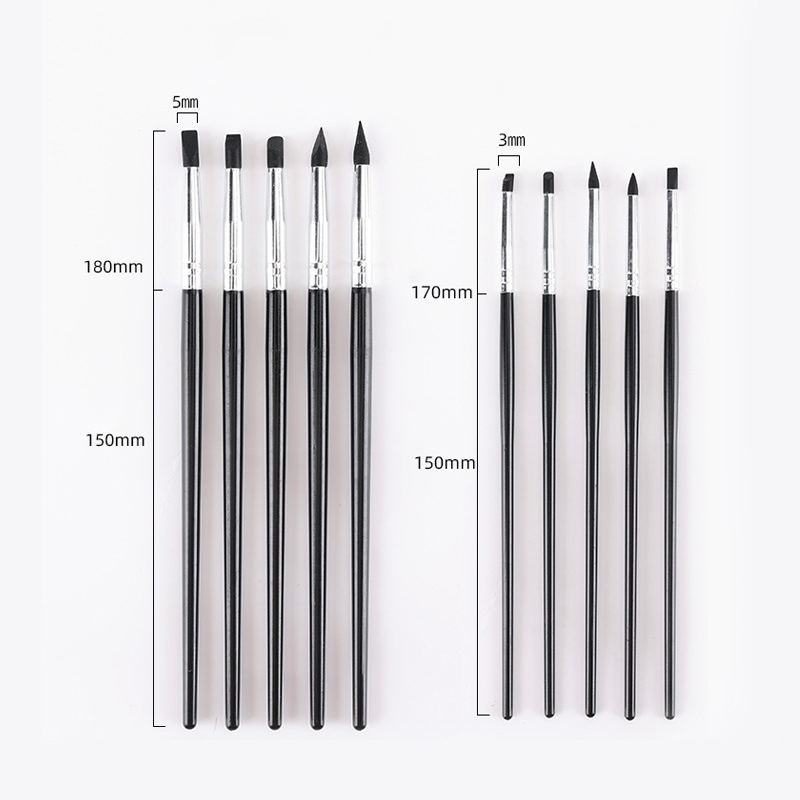 5Pcs Pena Kuas Silikon Gigi Al - Resin Art Pen ulasan dan harga