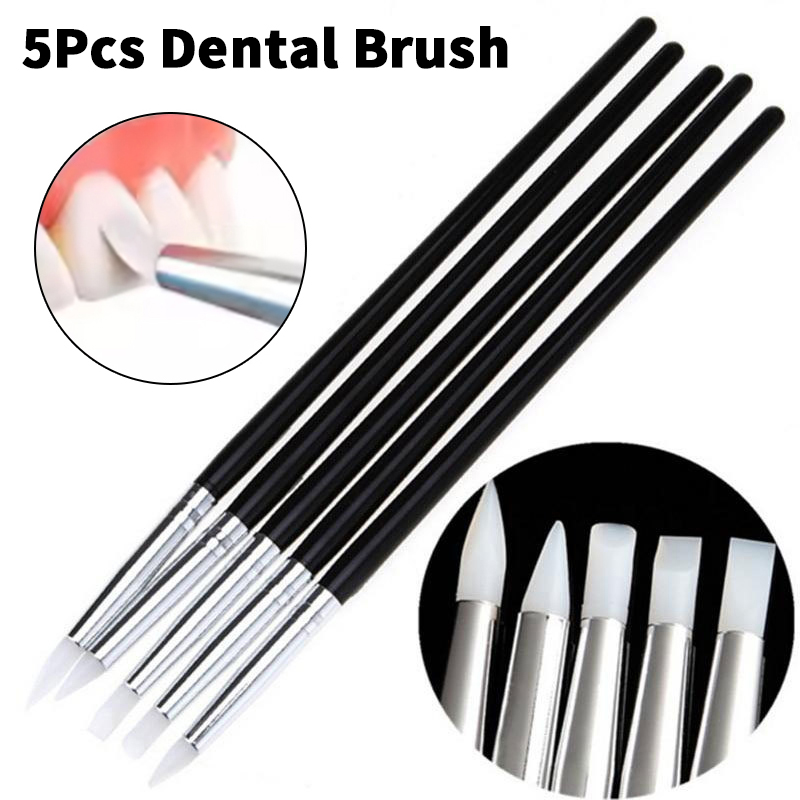 5Pcs Pena Kuas Silikon Gigi Al - Resin Art Pen ulasan dan harga