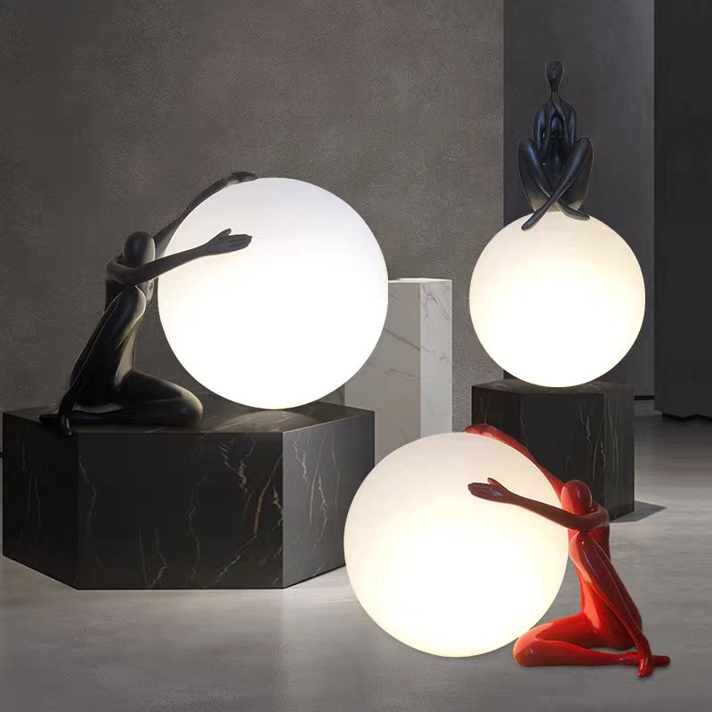 Lampu Lantai Seni Nordik Abstr - Resin Art Floor ulasan dan harga