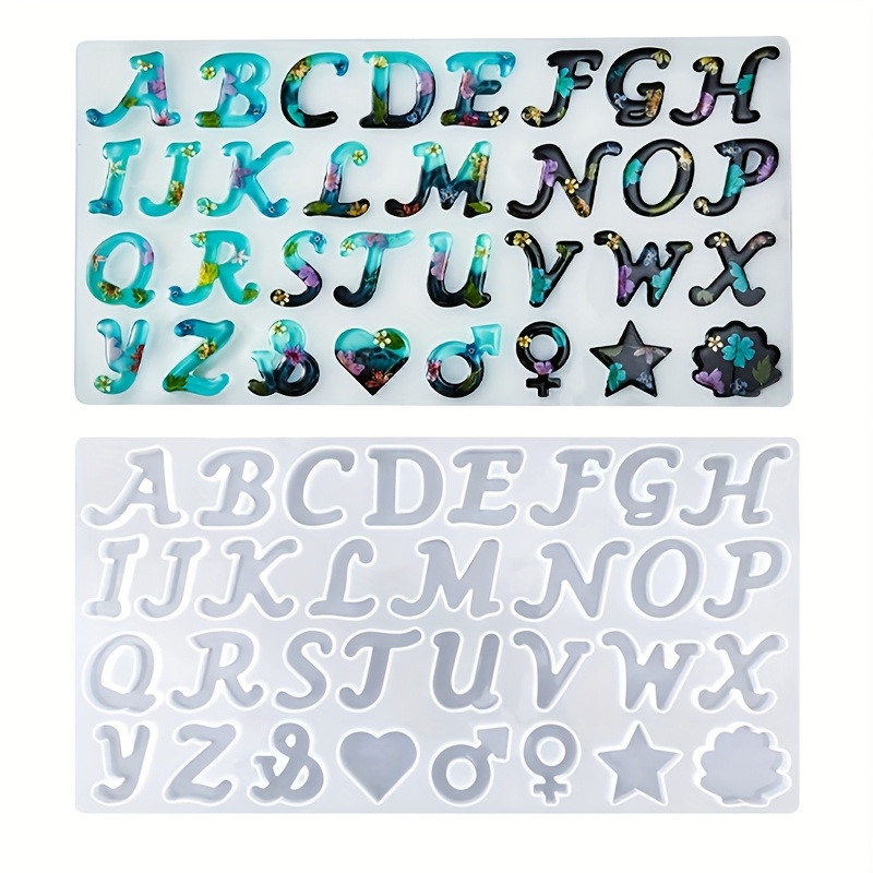 Cetakan resin gaya A cermin 26 - Resin Art Alphabet ulasan dan harga