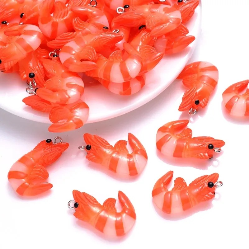10 Buah Liontin Udang Lobster  - Resin Art Engagement ulasan dan harga