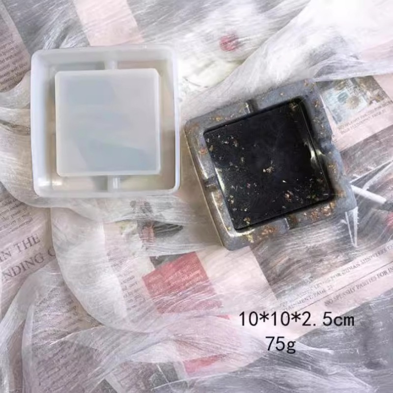 Cetakan Asbak Silikon Cetakan  - Resin Art Tray ulasan dan harga