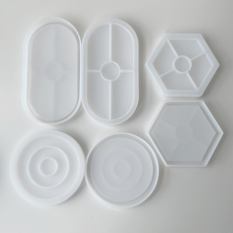 Cetakan silikon Coaster bulat  - Resin Art Tray ulasan dan harga