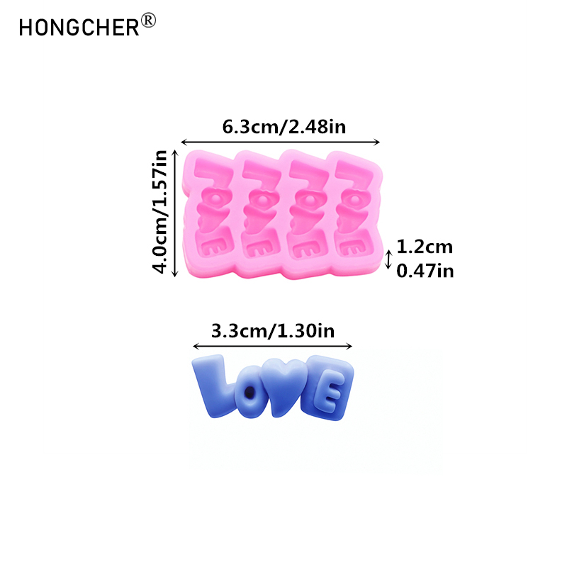 Cetakan Silikon Huruf LOVE unt - Resin Art Alphabet ulasan dan harga
