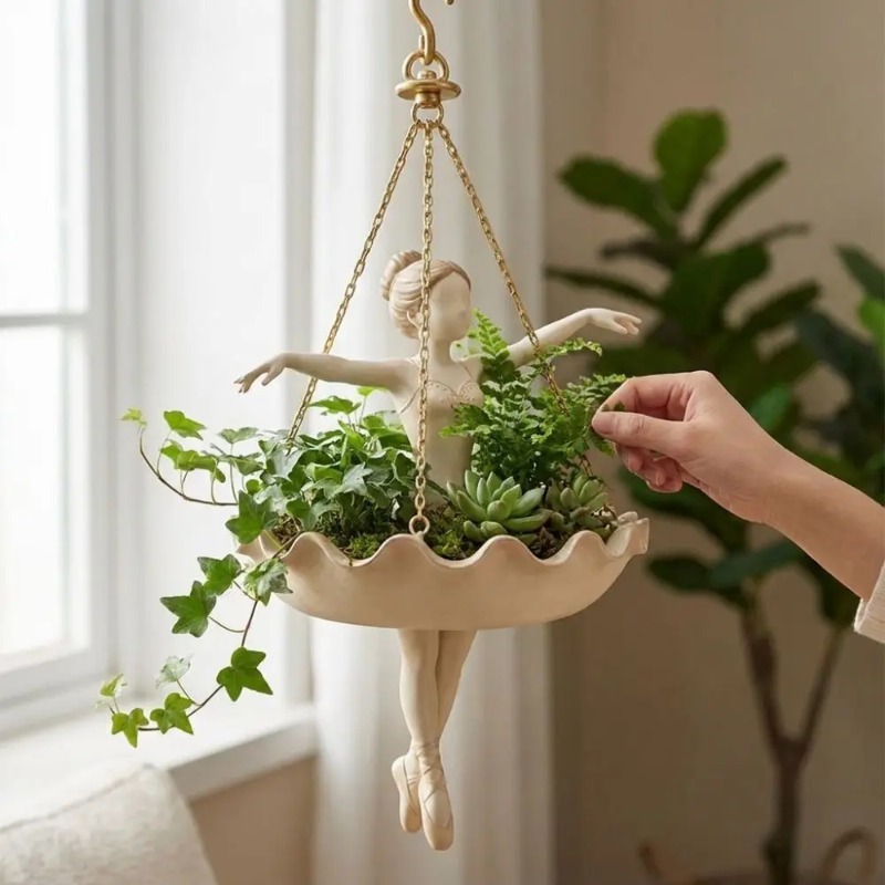 Keranjang Gantung Dekoratif Be - Resin Art Using Flowers ulasan dan harga