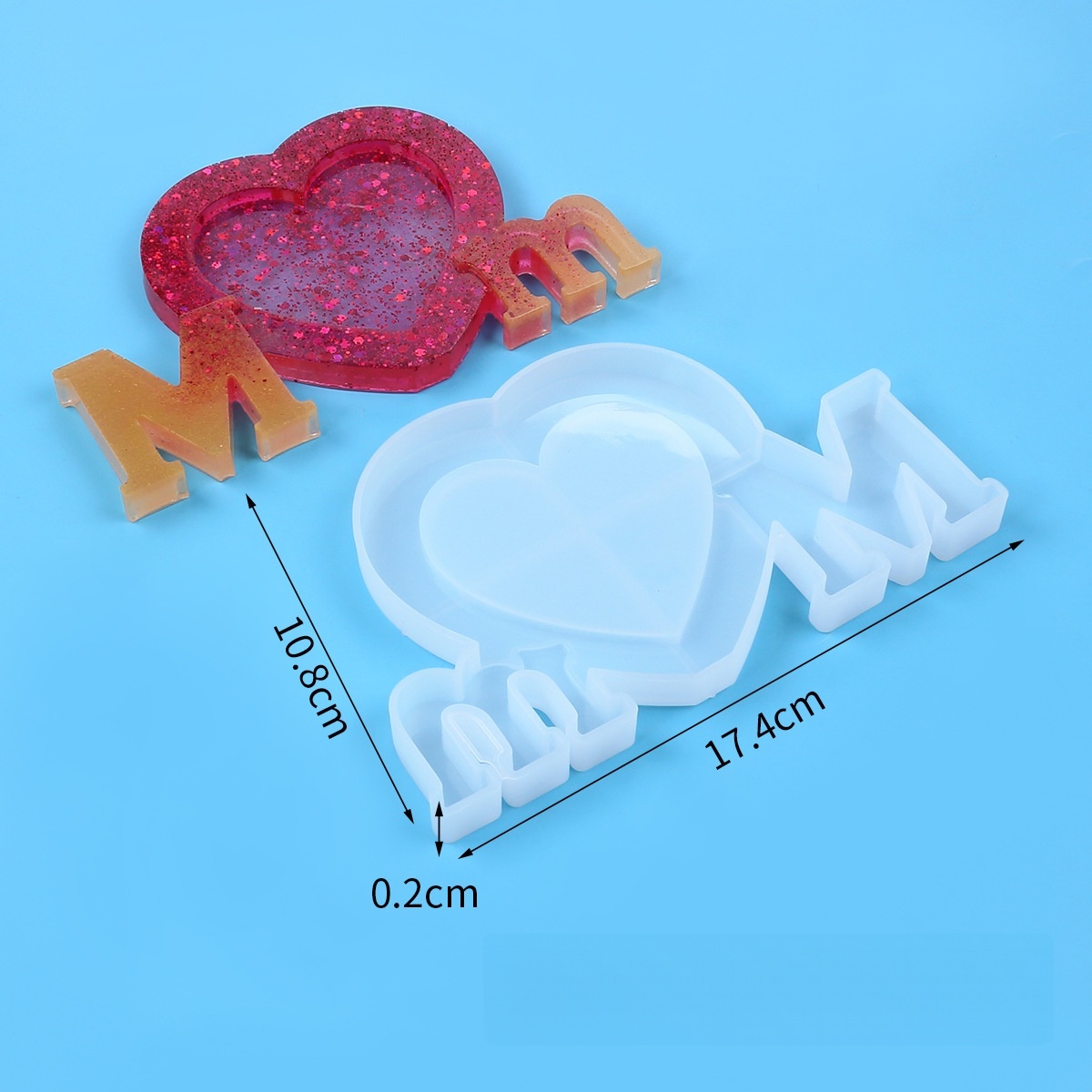 Cetakan Silikon Resin Epoksi H - Resin Art Alphabet ulasan dan harga