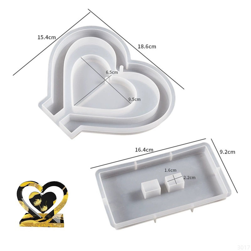 Cetakan Silikon Resin Epoksi H - Resin Art Alphabet ulasan dan harga