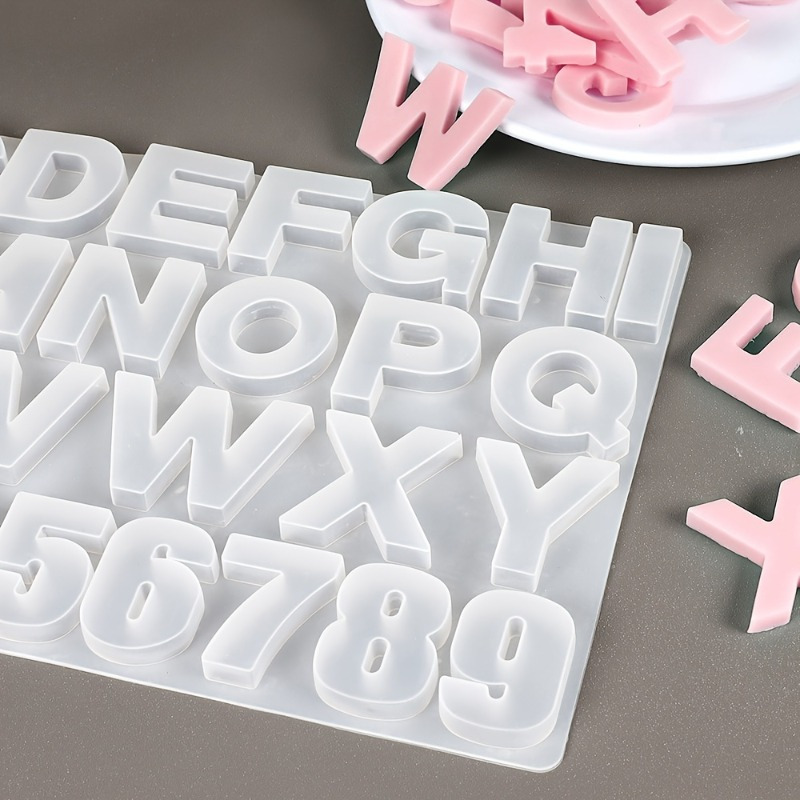 Cetakan Silikon Huruf A Sampai - Resin Art Alphabet ulasan dan harga