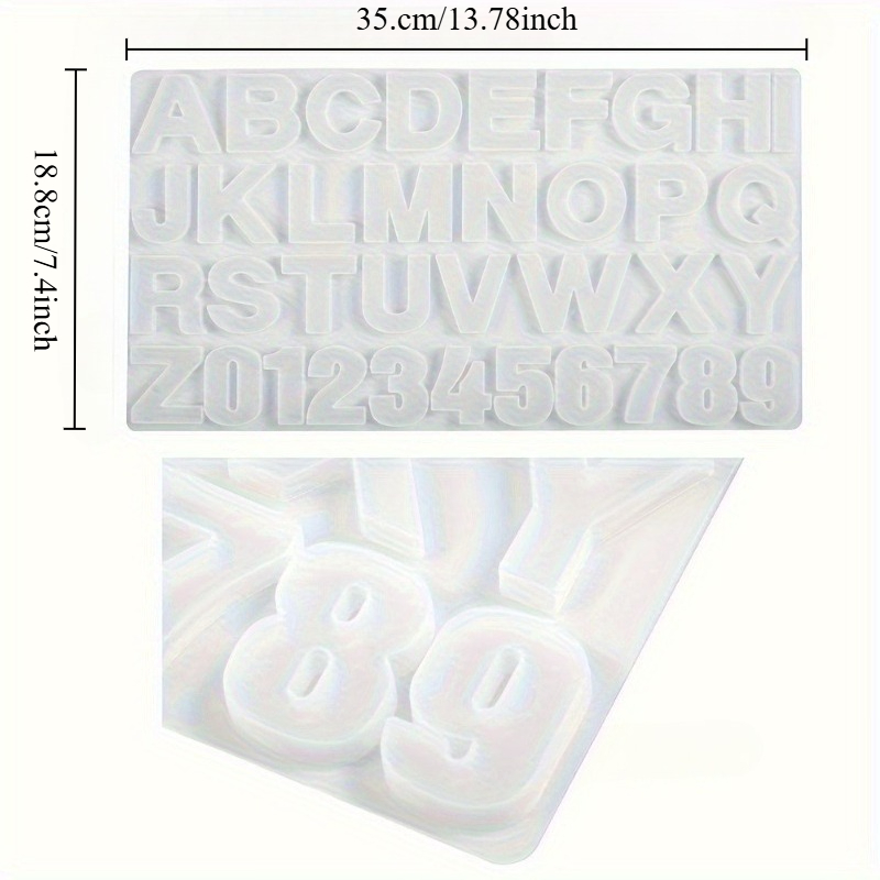 Cetakan Silikon Huruf A Sampai - Resin Art Alphabet ulasan dan harga