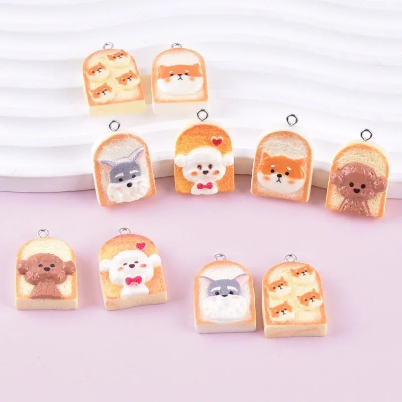 10 Buah Liontin Resin Anjing R - Resin Art Pendant ulasan dan harga
