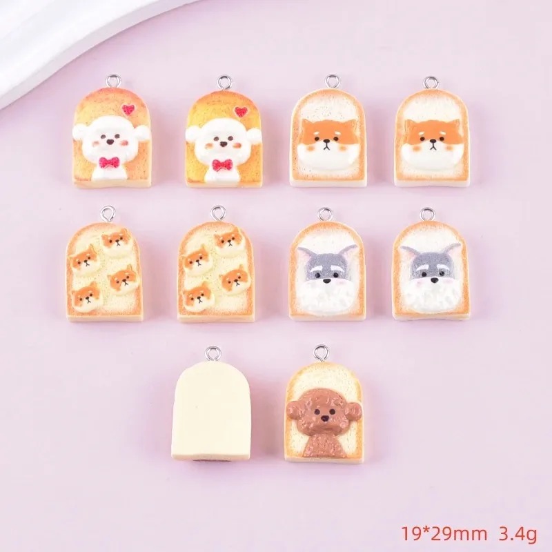 10 Buah Liontin Resin Anjing R - Resin Art Pendant ulasan dan harga
