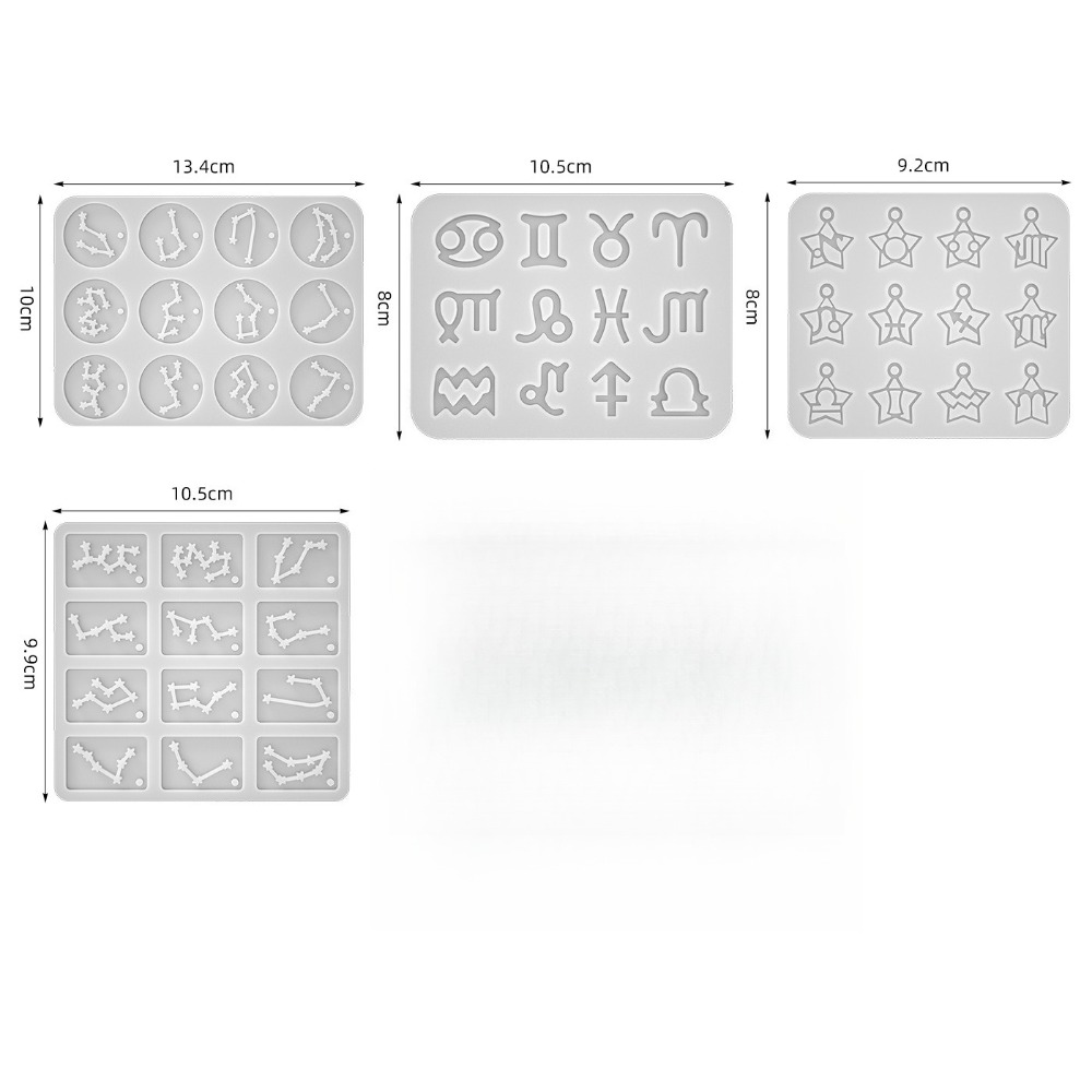 4styles Cetakan Resin 12 Zodia - Resin Art Alphabet ulasan dan harga