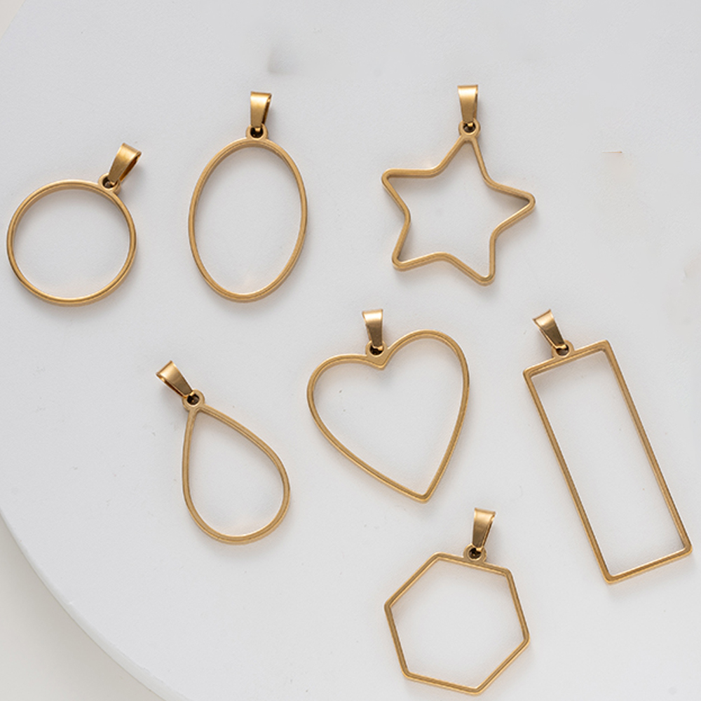 5 pcs Cetakan Resin Stainless  - Resin Art Pendant ulasan dan harga