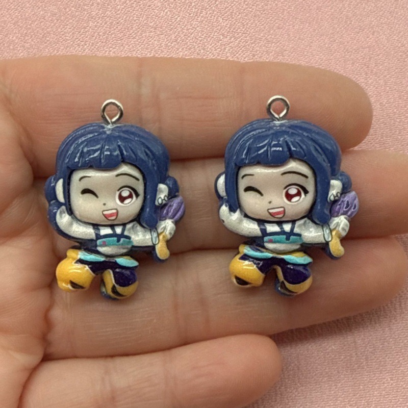 10 buah liontin kartun resin,  - Resin Art Pendant ulasan dan harga