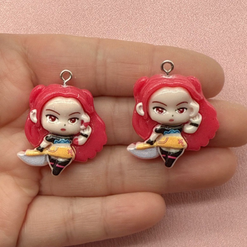10 buah liontin kartun resin,  - Resin Art Pendant ulasan dan harga