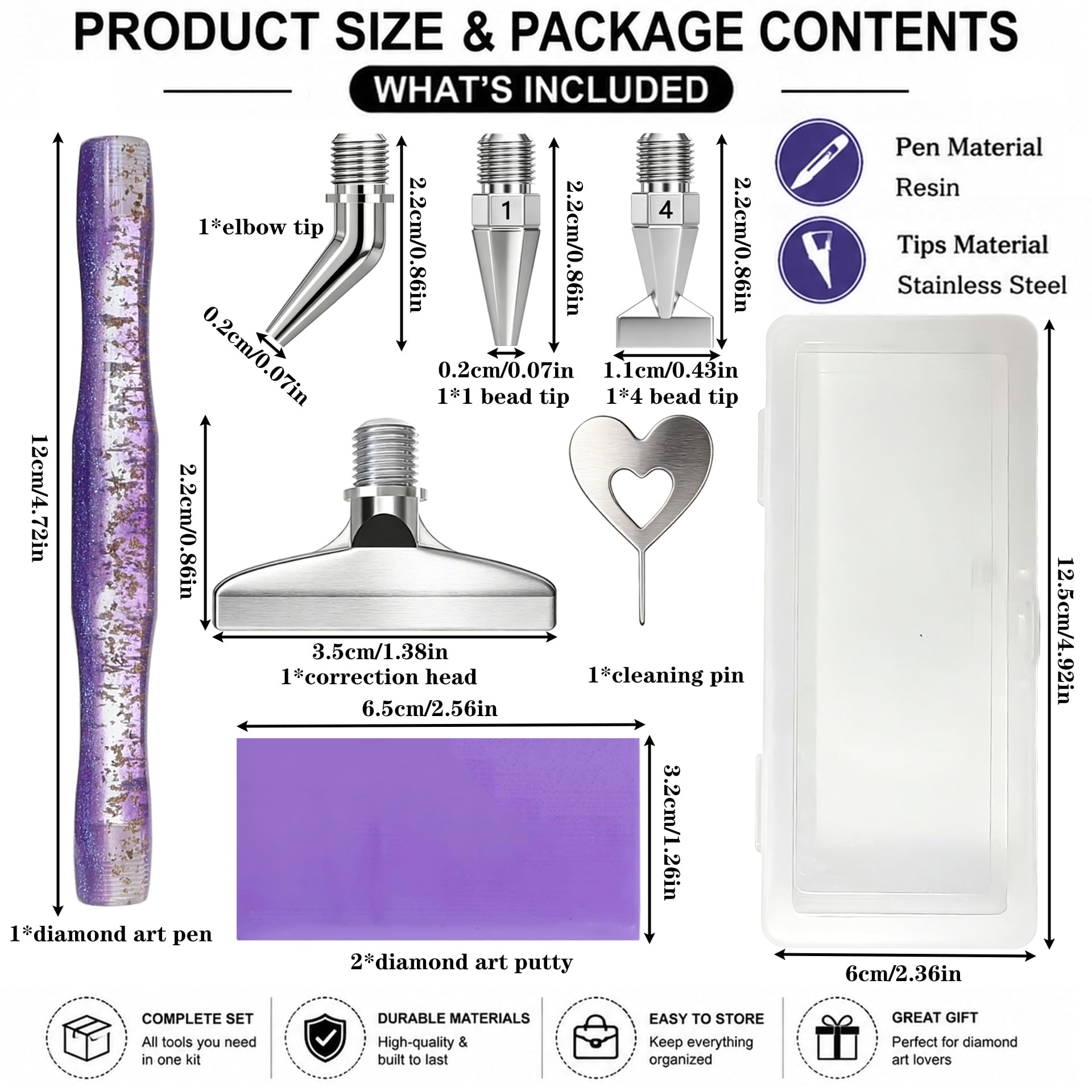 Pena seni lukis berlian, denga - Resin Art Pen ulasan dan harga