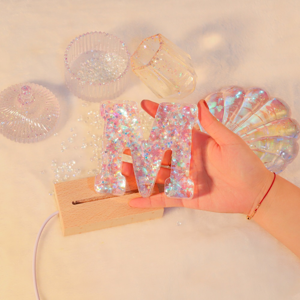Cetakan silikon huruf A sampai - Resin Art Alphabet ulasan dan harga
