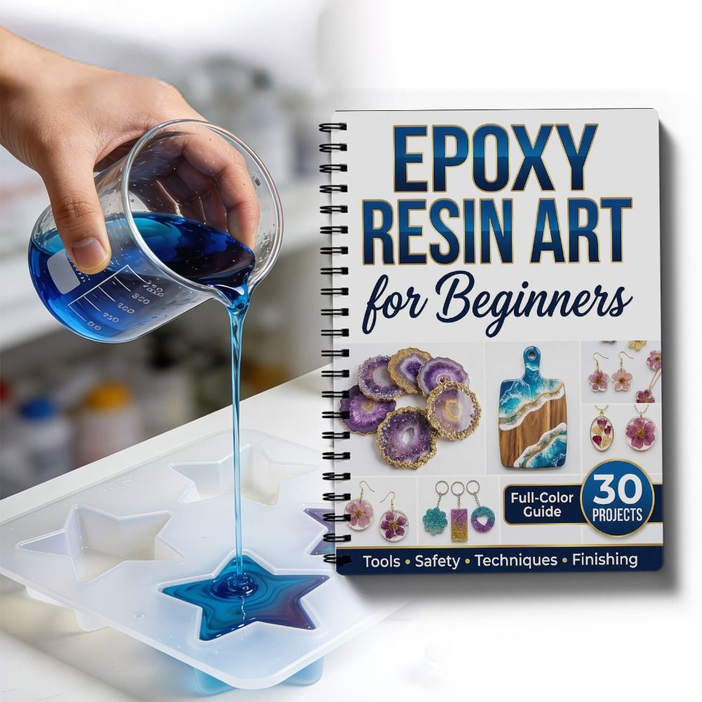 Buku Panduan Seni Resin Epoxy  - Resin Art Guide Free ulasan dan harga