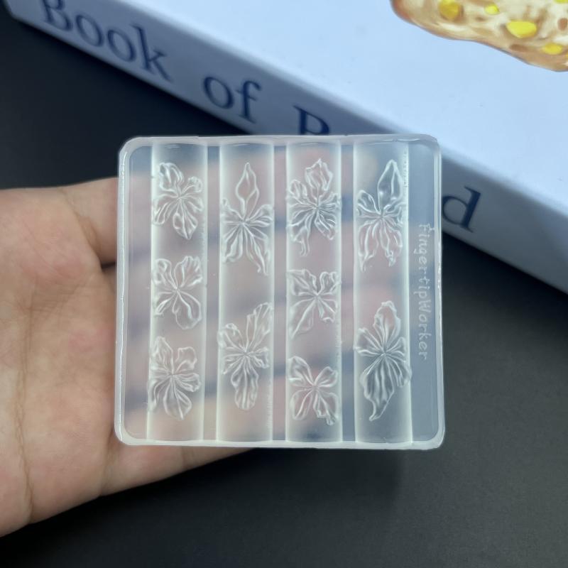 Cetakan Silikon Kuku 3D Motif  - Resin Art Using Flowers ulasan dan harga