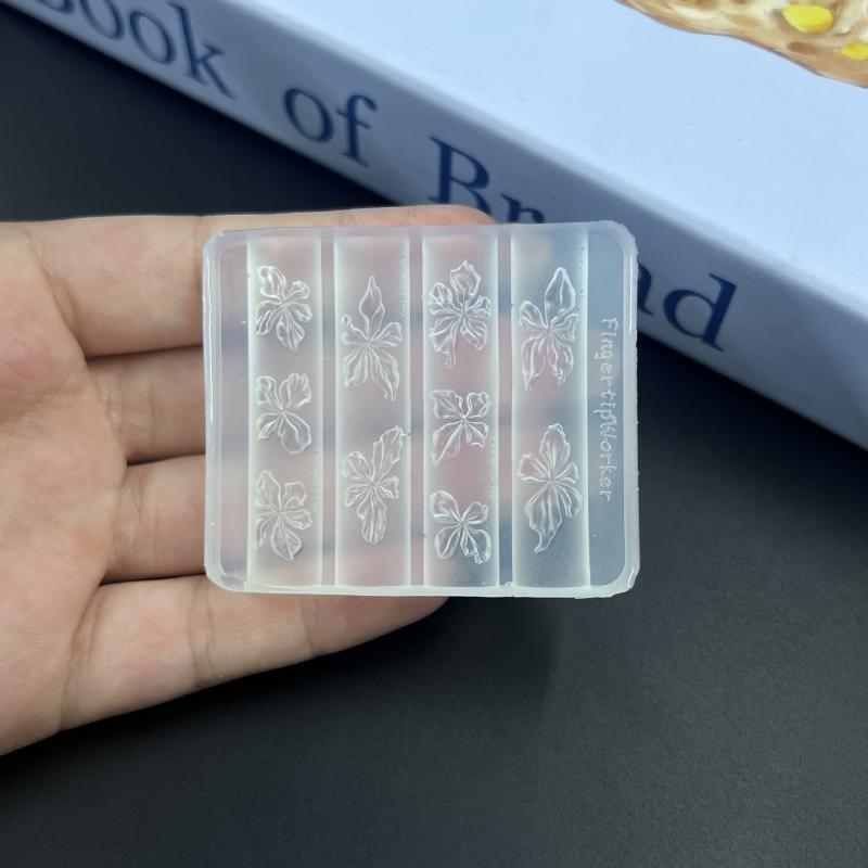 Cetakan Silikon Kuku 3D Motif  - Resin Art Using Flowers ulasan dan harga