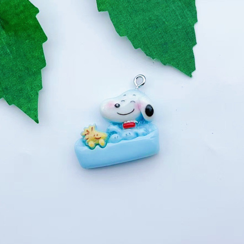 12 buah liontin anjing kartun  - Resin Art Pendant ulasan dan harga