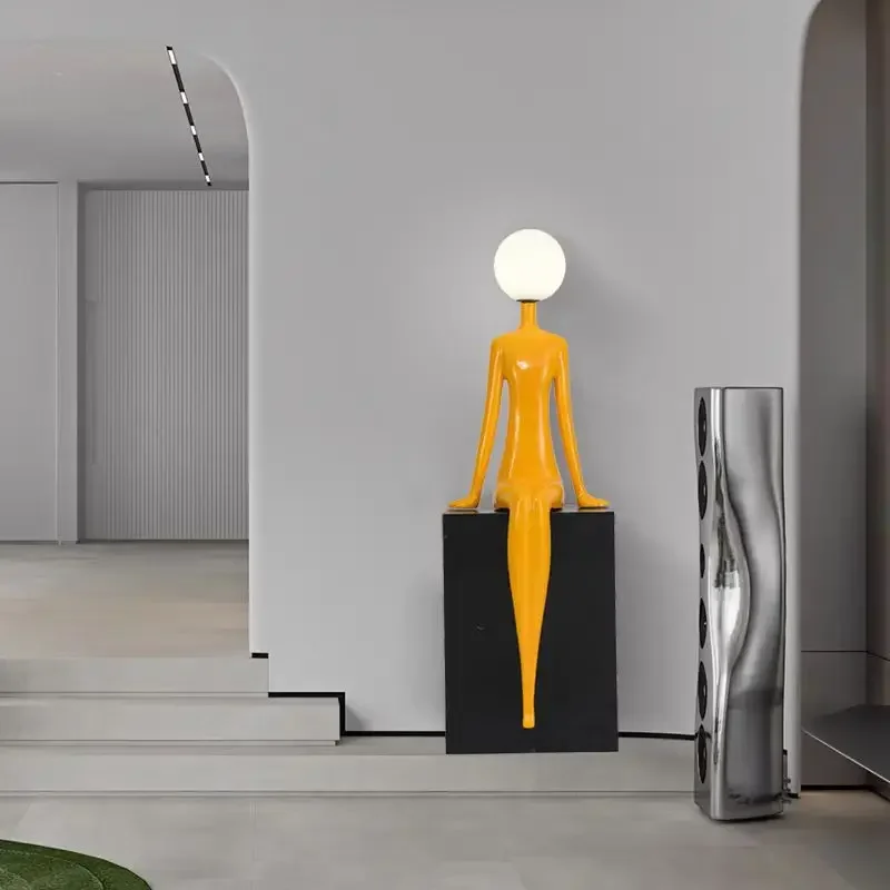 Lampu Meja Patung Seni Humanoi - Resin Art Floor ulasan dan harga