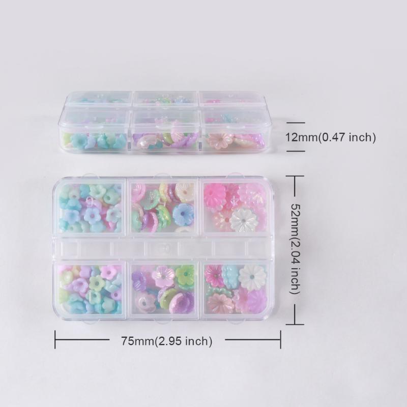 6 Grids Mini Resin Flower Nail - Resin Art Using Flowers ulasan dan harga